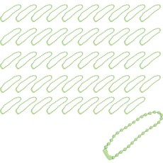 彩色珠鍊, 50個, 淺綠色