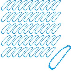 彩色珠鍊, 50個, 天空藍色