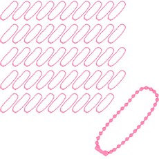 彩色珠鍊, 50個, 淺粉紅色