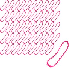 彩色珠鍊, 50個, 粉紅色