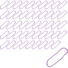 彩色珠鍊, 50個, 淺紫色