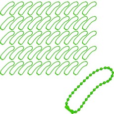 彩色珠鍊, 50個, 綠色
