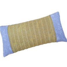 친환경편백아트 프리미엄 편백 구슬형칩 피그먼트 배색 인견 베개, 겨자, 1개