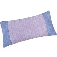 HINOKI ART 頂級扁柏迷你方塊顆粒撞色涼感絲枕, 1個, 淡粉色