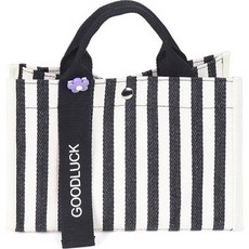 Address女款奢華高爾夫帆布斜背托特包 ARACC001, 黑色