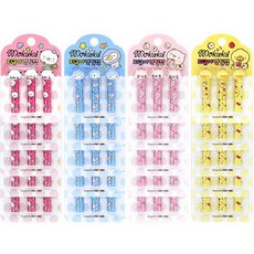 Popcorn Fancy Mokuku 公仔鉛筆帽 4款 x 5入組, 粉紅色, 黃色, 藍色, 淺粉紅色, 1套