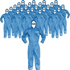 GUARDMAN PP 連身工作服, 藍色, 24個