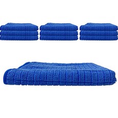 월드크린 극세사 바둑 손걸레 중형, 10개, 블루