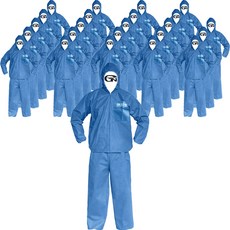 GUARDMAN 兩件式PP工作服, 藍色, 24個