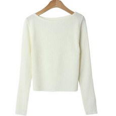 여성용 디니토 입술넥 골지 긴팔 니트 cpt13083k37