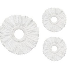 World Clean 旋轉拖把補充包 白色, 3個
