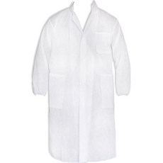 가드맨 산업 현장 부직포 실험 가운, 화이트, 1개