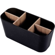 DADA 側袋多功能收納架 整理盒 5格, 黑色, 1個