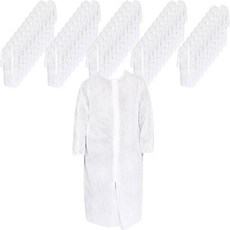 GUARDMAN 工業現場用不織布訪客袍, 白色, 50個