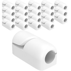 Beurrureikeu 桌面電線整理固定器, 20個, 白色