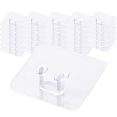 블루레이크 전선 케이블 정리 홀더, 투명, 30개