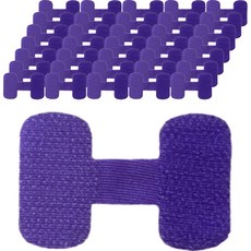 Beurrureikeu 桌面電線 耳機線 整理收納器 姓名標籤 橢圓形 混合, 50個, 單一顏色