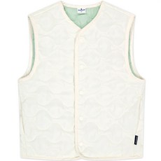 JELISPOON 童款素色波浪衍縫輕便背心