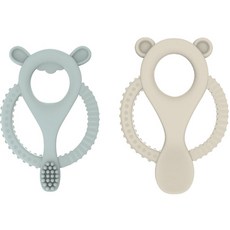 Ingenuity 兒童矽膠潔牙固齒器組, 固齒器2種, 混色, 1套