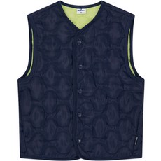 JELISPOON 童款素色波浪衍縫輕便背心