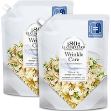 1802 LE CHATELARD 抗皺護理衣物柔軟精 白百合 補充包, 1.5L, 2個