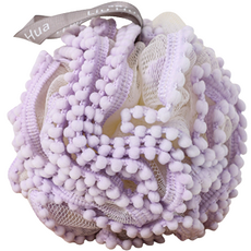 진주 레이스 버블 샤워볼, 퍼플, 1개입, 1개