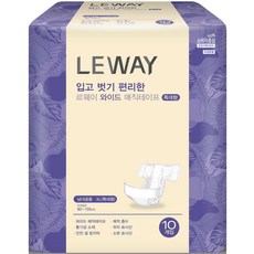 르웨이 와이드 매직테이프 성인기저귀, 특대형, 10개입, 1개