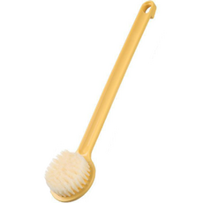 柔彩身體沐浴刷, 1入, 黃色, 1個