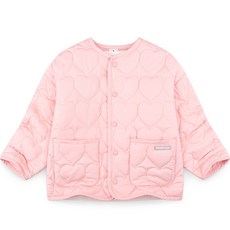 젤리스푼 아동용 심플 하트콕콕 퀼팅 점퍼