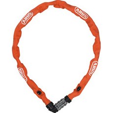 아부스 자전거 체인락 번호키 자물쇠 1200 WEB 60cm, 1개, 오렌지