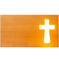 微笑樹原木LED橫向十字氛圍燈 CR2514, 海灘