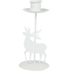 Ocean Marina 復古聖誕燭台裝飾品 魯道夫, 白色