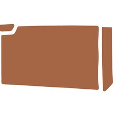 메이튼 스크래치 순정 컬러 가죽 글로브박스 커버 세트, 기아 EV6, 브라운