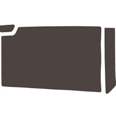 메이튼 스크래치 순정 컬러 가죽 글로브박스 커버 세트, 기아 EV6, 초코브라운