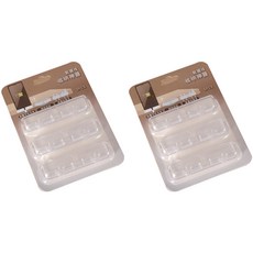 블루레이크 데스크 전선 정리 홀더, 투명, 2개