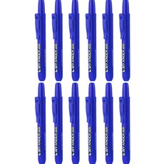 마이펜 마이노크 유성매직 M, 파랑, 12개