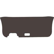 MAYTON EV6 防刮飾板 原廠色皮革後車廂門飾板, 深棕色, Kia EV6