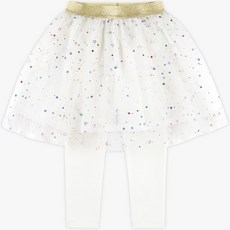 WALTONKIDS 女童亮片紗裙內搭褲