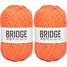 yarna 브릿지 패브릭얀 80g, 248.자몽오렌지, 2개