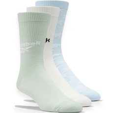 리복 CL FO 크루 삭스 3켤레 세트, 혼합색상, 1세트