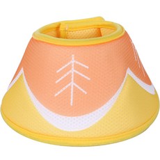 PASTEL PET 寵物花朵充氣頸圈, 黃色