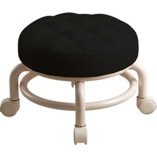 坐著的清掃工作移動椅 黑色, 1個