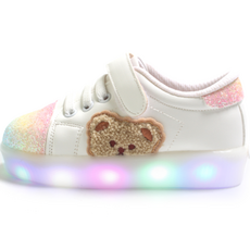 FROM'BEBE 女童 Bailey 彩虹蝴蝶結 LED 運動鞋