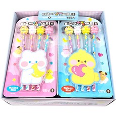 Crystal Fancy軟綿綿公仔鉛筆 2種組, 粉色, 藍色, 1組