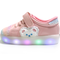 FROM'BEBE 女童 Bailey 彩虹蝴蝶結 LED 運動鞋