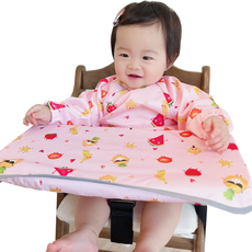 벨베이비 아동용 자기주도 이유식 긴팔 완전커버 턱받이 라지, (리뉴얼)핑크베리, 1개, 1개입