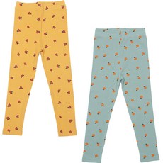 Rainbow Kids 兒童羅紋彈性棉混搭內搭褲2件組