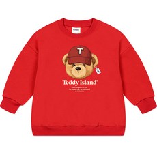 nykids 兒童款 Teddy Island 寬鬆版大學T恤 T098