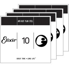 Elixir 電吉他/民謠吉他通用 Nanoweb 琴弦 單弦 4入, 10, 單一顏色, 1個