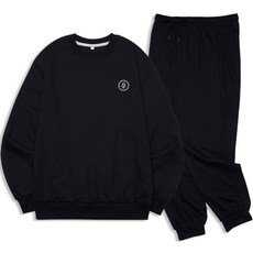 듀아크 남성용 이니셜 스몰로고 멀티웨어 스웻셔츠 조거팬츠 셋업